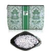 Personalized Initial Letter Mahjong Tile Bag Makeup Bags Green P(Case Only)