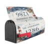 Personalized Magnetic Mailbox Cover, Custom Family Name & House Number