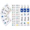 Personalized Name Labels Set for Kids,Custom Clothing Labels Stickers