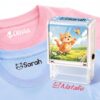 Personalized Name Stamp for Clothes Kids, Self-Inking Waterproof Stamp
