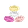 Personalized Oval Acrylic Labels, Custom Engraved Name Tags with Two Holes, Custom Text Logo Floral Acrylic Tags for Handmade Crafts, Bags, Clothing, Pet Collar, DIY Accessories