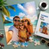 Personalized Photo Puzzle, Custom Jigsaw Puzzle with Your Picture, Text or Logo, Customized Picture Puzzle Gift for Couples, Family, Kids, Birthday, Wedding & Anniversary, Made in USA