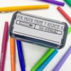 Personalized Spanish Please Sign & Return To (Por Favor Firme y Regrese) Teacher Stamp with Flair Pen Design – Custom Self-Inking Stamp for Classroom, Homework, Parent Signature Reminder, Teacher Gift