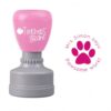 Personalized Teacher Rubber Stamp with Paw Print Classroom Design