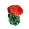 PERSONFUN Pohutukawa Flower Hair Claw Clip Red Acetate Hair Clip Women