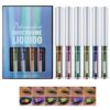 Petansy 6Pcs Liquid Chameleon Eyeliner Set, Glitter Metallic Shimmer Eyeshadow, Holographic Multichrome Makeup