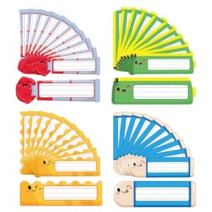 PETCEE Desk Name Plates for Classroom - 36Pcs Personalized Student Desk Name Tags Stickers for Kids Self Adhesive Names Labels for Kindergarten Preschool Elementary Back to School Teach Supplies