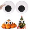 PETKNOWS 2Pcs 6 Inch Large Googly Eyes Self Adhesive Giant Wiggle Eyes Set
