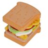 petsola Wooden Sandwich Toy Stacking Pretend Sandwich Set Compact Educational for Kids