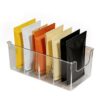 PET Storage Box, Clear Rectangular Snack Rack, Condiment Storage Box, Suitable for Kitchen Cabinet, Countertop, Fridge Use