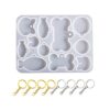 Pet Tag Pendant Epoxy Resin Mold for Keychain