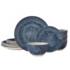 Pfaltzgraff Mist 12 Piece Dinnerware Set, Dinner Salad Plates, Bowls