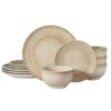 Pfaltzgraff Radiance 12 Piece Dinnerware Set, Dinner Salad Plates Bowls