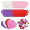 PheiLa 160 Pcs Valentines Day Craft Gift Set with 100 Pcs Paper Heart Doilies, 20 Pcs Foam Hearts and 40 Pcs Glitter Foam Heart Stickers for Valentine's Day Wedding DIY Craft Supplies