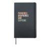 Phonemes Graphemes and caffeine Snarky Reading Teachers Hardcover Journal, Black