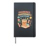 Phonemes Graphemes Caffeine Kawaii Teacher Back to School Hardcover Journal, Black