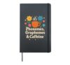 Phonemes Graphemes & Caffeine Teacher Reading Back To School Hardcover Journal, Black