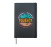 Phonics Fluency Vocabulary I Language Lover Words Expression Hardcover Journal, Black