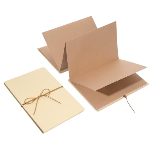 PH PandaHall 2 Packs Large Scrapbook Album, 11x8inch Memory Book A4 Hardcover Photo Albums Scrap Book Photo Albums Stretchable Folding Photos for Wedding Gift Memorial DIY Anniversary