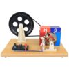 Physical Hand-Cranked Ac/Dc Generator Model Electromagnetic