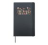 Physical Therapy PT Physical Therapist PTA Cute Floral Women Hardcover Journal, Black