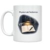 Physics Lab Technician Mug - Desk Scene Design - 11 oz Ceramic