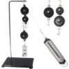Physics Mechanics Experiment Kit - Single/Series Pulley, Block with Metal Bracket & Base Plate for Teaching
