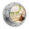 Piano Violin Music Notes Kitchen Timer for Cooking with Magnetic Back