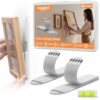 Picture Hanging Strips Heavy Duty, Trilancer 30 Pairs (60 Strips) Damage-Free Adhesive Wall Hanging for Picture Frames,Wall Art,Decorations, No Nails or Tools Needed, Clean Removal for Smooth Surfaces