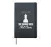 Pieces Opening Board Game Quotes Chess Player Hardcover Journal, Black