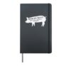 Pig Rub You Can Pull My Pork Bbq Barbecue Grill Women Men Hardcover Journal, Black