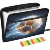 Pigsaly Lightning Soccer Ball Accordion Filing Folder Expanding File Folder