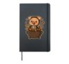 Pig Skeleton in Candy Cauldron Hardcover Journal, Black