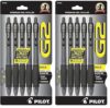 PILOT G2 Premium Rolling Ball Gel Pens, 1.0 mm, Black Ink, 10-Pack