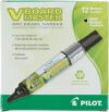 PILOT V Board Master BeGreen Dry-Erase Markers, Black Ink, 12 Count