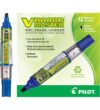 Pilot V Board Master BeGreen Dry-Erase Markers, Blue Ink, 12 Count