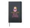 Pineapple Sunglasses Goodbye School Hello Summer Girls Kids Hardcover Journal, Black