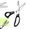Pinking Shears for Fabric, Stainless Steel Serrated Zig Zag Scissors，3mm