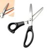 Pinking Shears for Fabric, Zig Zag Sewing Scissors, Black Handle (3mm)