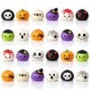 Pinkiwine 24 PCS Halloween Mochi Squishy Toys Baozi Squishies for Kids Girls Boys Halloween Party Favors Gifts Halloween Treat Bags