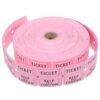 Pink Paper Raffle Ticket Roll for Prize Events and Party Games
