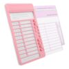 Pink Plastic Classroom Schedule Chart for Students and Teens, DIY