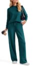 PINSPARK Travel Outfits for Women High Waisted Two Piece Sets Going Out Stretch Loungewear Sets Mock Neck 2026 Winter Vacation Outfits, Deep Teal Petite M