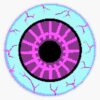 Pixel Art Eyeball Vaporwave Aesthetic Vinyl Bumper Sticker