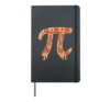 Pizza Pi Day Mathematics Symbol Student Math Teacher Hardcover Journal, Black