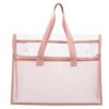 PLAFOPE Waterproof Pink Tote Bag Large Capacity for Shopping