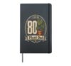 Plant Dad Level 80 Vintage Shield Crest 80th Birthday Gift Hardcover Journal, Black