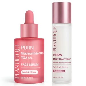 PLANTIFIQUE Niacinamide Face Serum & PDRN Milky Toner