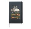 Plant Lover Houseplant Collector Retro Monstera Gift Hardcover Journal, Black