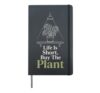 Plant Lover Life Is Short Buy The Plant Botanical Line Art Hardcover Journal, Black